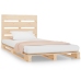 vidaXL Estructura de cama individual madera maciza de pino 90x190 cm