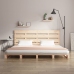 Estructura de cama sin colchón madera maciza de pino 140x190 cm