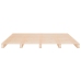 Estructura de cama sin colchón madera maciza de pino 140x190 cm