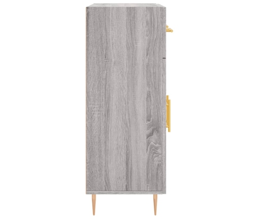 Aparador de madera de ingeniería gris Sonoma 69,5x34x90 cm