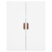 Armario de pared blanco 69,5x34x90 cm