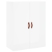 Armario de pared blanco brillante 69,5x34x90 cm