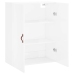 Armario de pared blanco brillante 69,5x34x90 cm