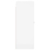 Armario de pared blanco brillante 69,5x34x90 cm