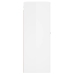 Armario de pared blanco brillante 69,5x34x90 cm