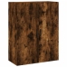 Armario de pared roble ahumado 69,5x34x90 cm