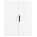 Armario de pared blanco brillante 69,5x34x90 cm