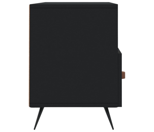 Mueble de TV madera de ingeniería negro 102x36x50 cm