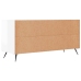 Mueble de TV madera contrachapada blanco brillo 102x36x50 cm