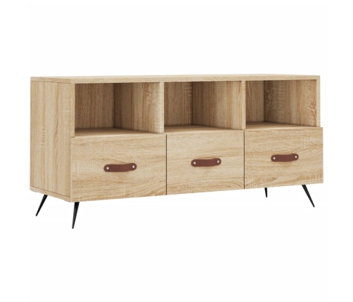 Mueble de TV madera de ingeniería roble Sonoma 102x36x50 cm