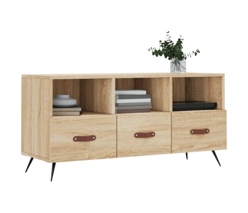 Mueble de TV madera de ingeniería roble Sonoma 102x36x50 cm