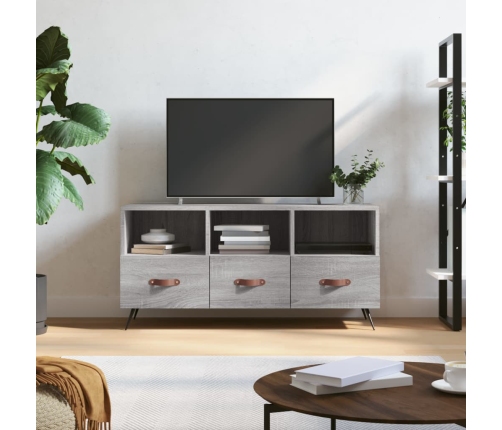 Mueble de TV madera de ingeniería gris Sonoma 102x36x50 cm