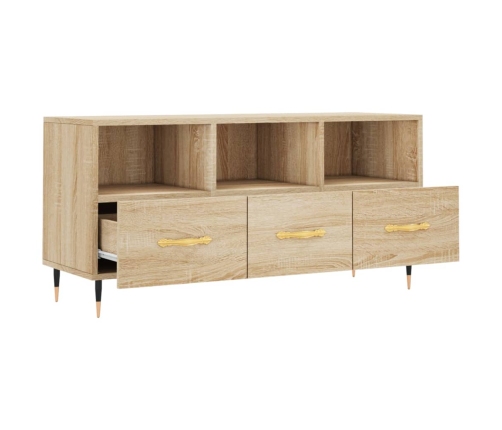 Mueble de TV madera de ingeniería roble Sonoma 102x36x50 cm