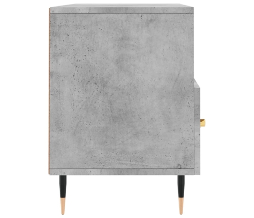 Mueble de TV madera de ingeniería gris hormigón 102x36x50 cm