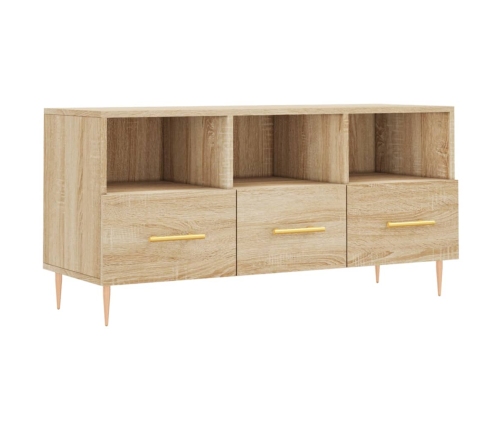 Mueble de TV madera de ingeniería roble Sonoma 102x36x50 cm