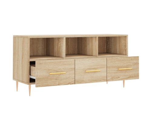 Mueble de TV madera de ingeniería roble Sonoma 102x36x50 cm