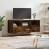 Mueble de TV madera de ingeniería roble ahumado 102x36x50 cm