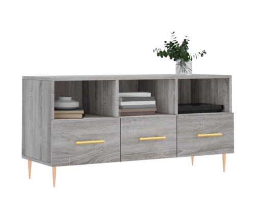 Mueble de TV madera de ingeniería gris Sonoma 102x36x50 cm