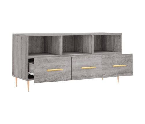 Mueble de TV madera de ingeniería gris Sonoma 102x36x50 cm