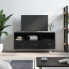 Mueble de TV madera de ingeniería negro 102x36x50 cm