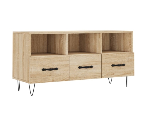 Mueble de TV madera de ingeniería roble Sonoma 102x36x50 cm