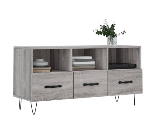 Mueble de TV madera de ingeniería gris Sonoma 102x36x50 cm