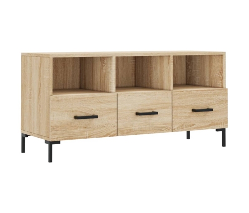 Mueble de TV madera de ingeniería roble Sonoma 102x36x50 cm