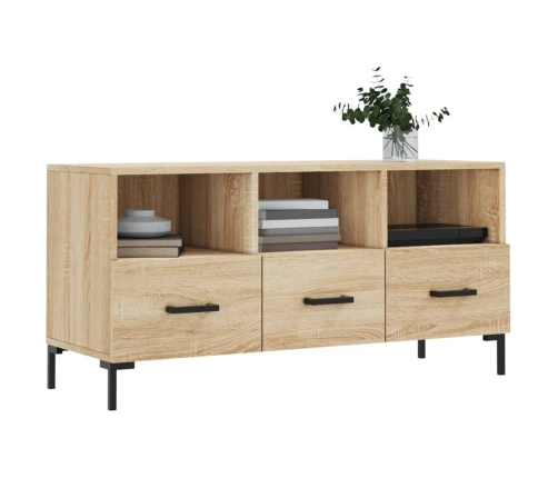 Mueble de TV madera de ingeniería roble Sonoma 102x36x50 cm