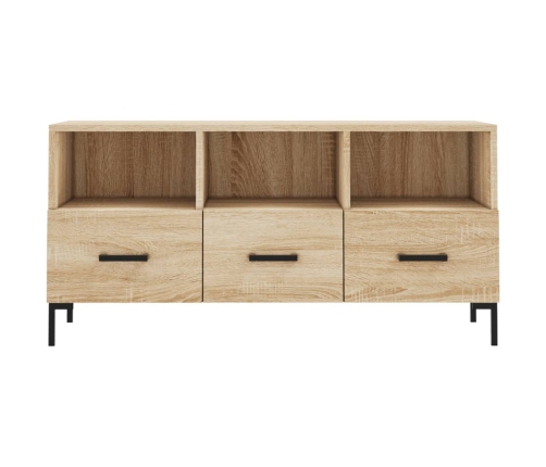 Mueble de TV madera de ingeniería roble Sonoma 102x36x50 cm