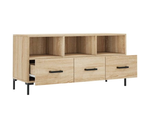 Mueble de TV madera de ingeniería roble Sonoma 102x36x50 cm