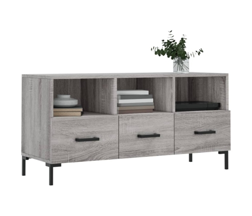 Mueble de TV madera de ingeniería gris Sonoma 102x36x50 cm