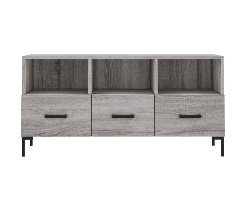 Mueble de TV madera de ingeniería gris Sonoma 102x36x50 cm