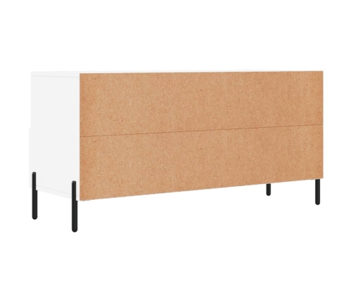 Mueble de TV madera de ingeniería blanco 102x36x50 cm