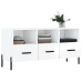 vidaXL Mueble de TV madera contrachapada blanco brillo 102x36x50 cm