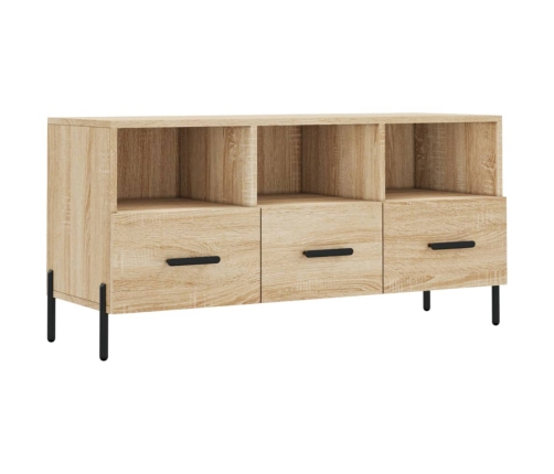 Mueble de TV madera de ingeniería roble Sonoma 102x36x50 cm