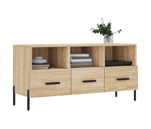 Mueble de TV madera de ingeniería roble Sonoma 102x36x50 cm