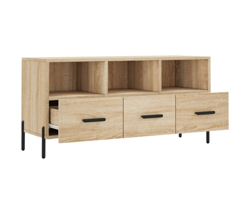 Mueble de TV madera de ingeniería roble Sonoma 102x36x50 cm