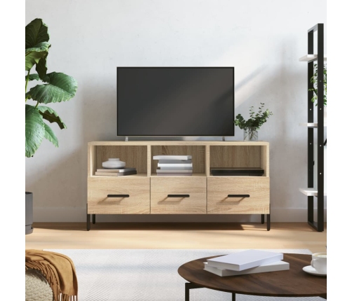 Mueble de TV madera de ingeniería roble Sonoma 102x36x50 cm