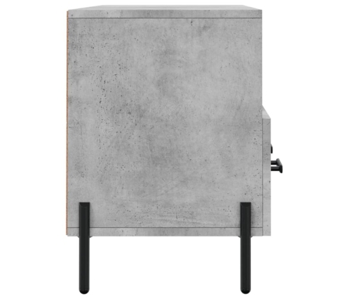 Mueble de TV madera de ingeniería gris hormigón 102x36x50 cm