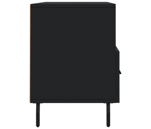 Mueble de TV madera de ingeniería negro 102x36x50 cm