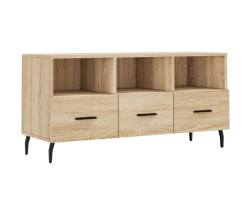 Mueble de TV madera de ingeniería roble Sonoma 102x36x50 cm