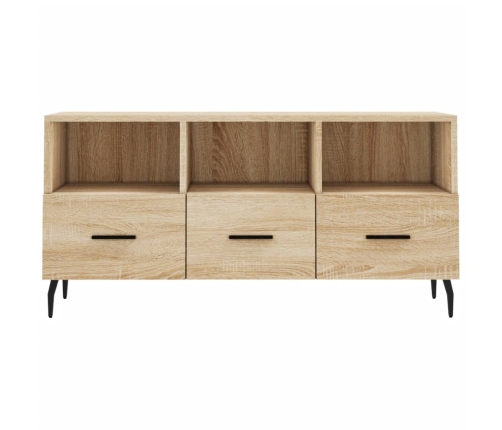 Mueble de TV madera de ingeniería roble Sonoma 102x36x50 cm