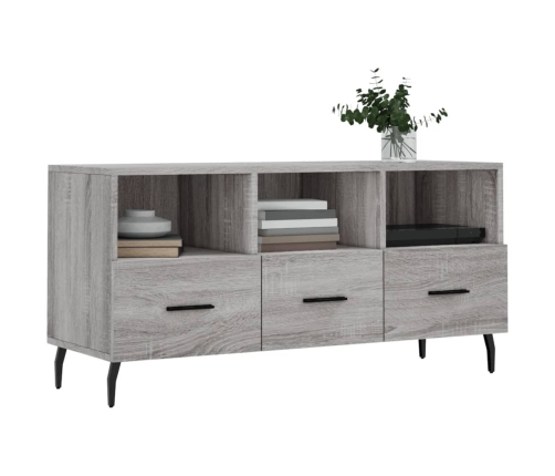 Mueble de TV madera de ingeniería gris Sonoma 102x36x50 cm