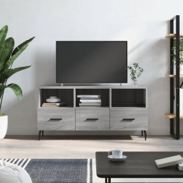 Mueble de TV madera de ingeniería gris Sonoma 102x36x50 cm