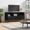 Mueble de TV madera de ingeniería negro 102x36x50 cm