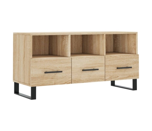 Mueble de TV madera de ingeniería roble Sonoma 102x36x50 cm