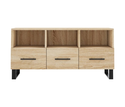 Mueble de TV madera de ingeniería roble Sonoma 102x36x50 cm