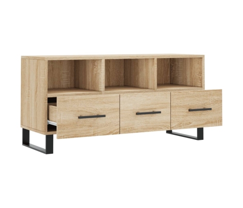 Mueble de TV madera de ingeniería roble Sonoma 102x36x50 cm