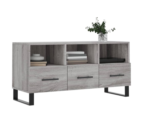 Mueble de TV madera de ingeniería gris Sonoma 102x36x50 cm