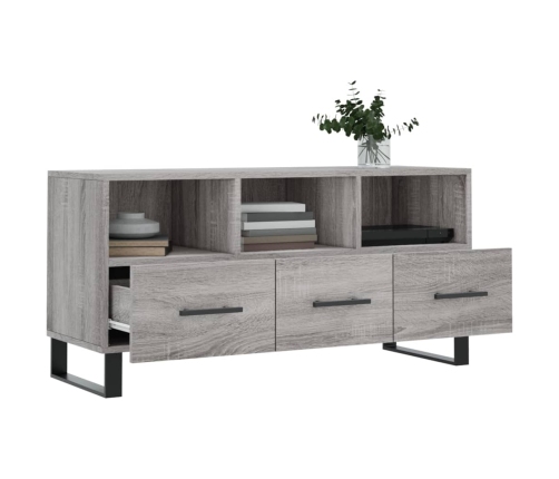 Mueble de TV madera de ingeniería gris Sonoma 102x36x50 cm